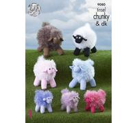 King Cole Tinsel Chunky E DK Modello Di Maglieria Pecora 9080