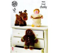 King Cole Tinsel Chunky Modello Di Maglieria Tinsel Natale - 9055