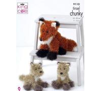 King Cole Tinsel Chunky Modello Di Maglieria Volpe 9110