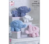 King Cole Yummy Schema Di Maglia Elefanti 9109