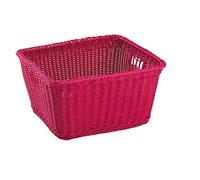 King Collection C1567098/F Cesta Joy in Vimini Sintetico, Fucsia