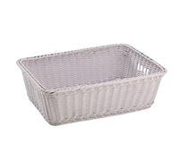 King Collection King Home C1567072/B Cesta Sunny in Vimini Sintetico, Bianco