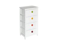 King Collection King Home C656734 Cassettiera 4 Cassetti Legno