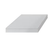 King Collection M1106015/B Mensola Tamburata in MDF, Bianco
