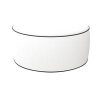 King Collection - P1816012 - Pouf Ottoman - 23 x 53 cm - bianco - King Collection - 97214 - Conf. da 1 Pz.