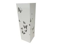 King Collection P1817239 PORTAOMBRELLI Quadro Bianco Butterflies, Bianco, 16x16x49 cm