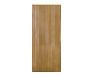 King Collection Porta A Soffietto in PVC con Maniglia in plastica e Chiusura Magnetica Noce