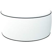 Pouf Ottoman - 23 x 53 cm - bianco - King Collection