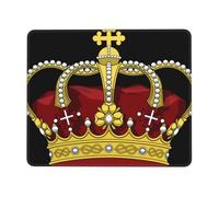 King Crown Mousepad Piccolo Tappetino Scrivania Comodo Mouse Pad per Computer Ufficio Pc 25X30Cm