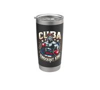 King Cuba Crown Knockout di boxe cubano Bicchiere termico in acciaio inox doppia parete