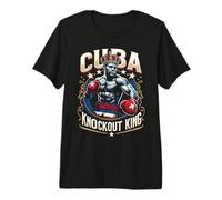 King Cuba Crown Knockout di Boxe Cubano Maglietta Premium