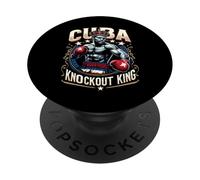 King Cuba Crown Knockout di boxe cubano PopSockets PopGrip Adesivo