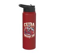 King Cuba Crown Knockout di boxe cubano Stainless Steel Insulated Water Bottle