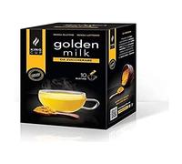 King Cup - 1 Confezione da 10 Bustine Solubili di Golden Milk da Zuccherare, 10 Stick da 6 Gr per Bevanda al Gusto di Golden Milk da Aggiungere a 60 Ml di Acqua Calda, Senza Glutine e Senza Lattosio