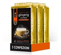 King Cup - 3 Buste da 500 Gr di Preparato in Polvere Solubile di Caffè al Ginseng con Zucchero di Canna, Ideale da Aggiungere in Acqua Calda, Senza Glutine, Senza Lattosio e Senza OGM