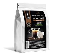 King Cup, Caffè Aromatizzato al Cioccolato, Cialde ESE 44 mm, Compatibili con Macchine ESE, Con Aroma Naturale di Ciocccolato, Confezione da 10 Cialde