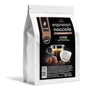 King Cup, Caffè Aromatizzato alla Nocciola, Cialde ESE 44 mm, Compatibili con Macchine ESE, Con Aroma Naturale di Nocciola, Confezione da 10 Cialde