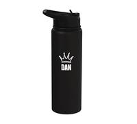 King Dan Crown - Nome personalizzato Compleanno #1 Vincitore Stainless Steel Insulated Water Bottle