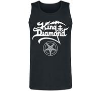 King Diamond Logo Uomo Canotta Nero S 100% Cotone Regular