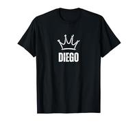 King Diego Crown - Nome personalizzato Compleanno #1 Vincitore Maglietta