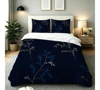 King Duvet Cover Set Blue Tiny Flower, 220x240 cm, AQ101