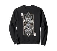 King Faraone Evil Zombie Skull Astrologia Tarocchi Felpa