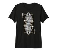 King Faraone Evil Zombie Skull Astrologia Tarocchi Maglietta Premium