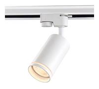 KING faretto led per binario monofase, Proiettore Orientabile, Dimmerabile, LED Multicolore RGBW Giochi di luce, Track sistema illuminazione binario, Vetrina, Negozio, Ufficio, (Bianco, RGBW+6000K)