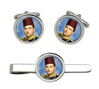 King Farouk I Gemelli E Fermacravatta Set