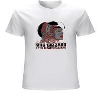 King Funny Gizzard The Lizard Gift Wizard Cotton T Shirt Group Special Printed On White S