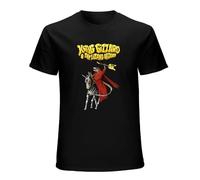 King Funny Gizzard The Lizard Gift Wizard Tees Funny Fitness Tight Cotton Young T Shirt Printing Short-Sleeved T-Shirts Black M