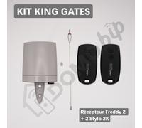 King-Gates Freddy Ricevitore + 2 trasmettitori penna 2K 433,92 MHz...