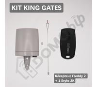 King-Gates Ricevitore Freddy 2 + 1x Penna 2K - Portale / Garage, 433,92 MHz