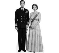 King George VI And Queen Elizabeth (Duo) Mini ritaglio di celebrità
