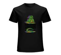 King Gizzard And The Lizard Wizard Short Sleeves Men's Casual Shirt Black 3XL