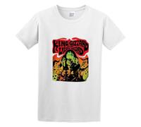King Gizzard And The Wizard Lizard Psychedelic Rock Australian Music Men Adult Short Sleeve White 3XL