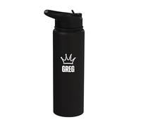 King Greg Crown - Nome personalizzato Compleanno #1 Vincitore Stainless Steel Insulated Water Bottle