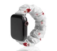 King Hearts Card Scrunchie Cinturino di ricambio elastico morbido compatibile con Apple Watch, 38mm/40mm, Acciaio inossidabile, Nessuna pietra preziosa
