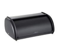 KING HOFF Contenitore per il pane in metallo, per pane, biscotti, lunga durata, 44 cm x 27 cm x 18,5 cm (nero)