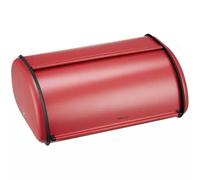 KING HOFF Contenitore per il pane, spazioso contenitore per il pane in metallo, pane e biscotti, conservazione a lungo e fresco, 44 cm x 27 cm x 18,5 cm (rosso)