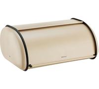 KING HOFF Contenitore per il pane, spazioso contenitore per il pane in metallo, pane e biscotti, conservazione a lungo e fresco, 44 cm x 27 cm x 18,5 cm (beige)