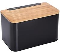 King Hoff pane Scatola in legno e acciaio inox KH 1071 (Nero)