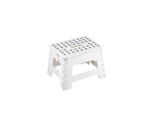 King Home Sgabello Pieghevole Clic-Clac colore BIANCO S1407115/B