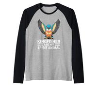 King in The Name Amante degli Uccelli e degli Animali Selvaggi Maglia con Maniche Raglan