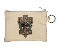 King is Back Art Portachiavi Portamonete Beige, Beige, Taglia unica
