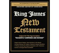 King James New Testament - Diligently Compared and Revised: Verse-By-Verse | Single-Column Reader | Giant Print 14-PT Historic Edition