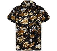 King Kameha Funky Camicia Hawaiana, BoomBang, monosepia, 3XL