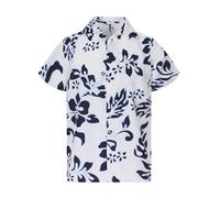 King Kameha Maglietta 'Hibiscus White Line' navy Uomo - Abbigliamento - Taglie comode - Maglie e T-shirt King Kameha 9XL
