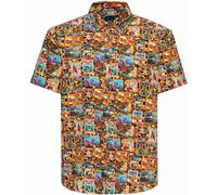 King Kerosin 70s Vibes Camicia a maniche corte, taglia M per maschi