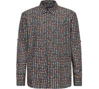King Kerosin AOP Camicia da abito vintage KKI45053 3XL Nero